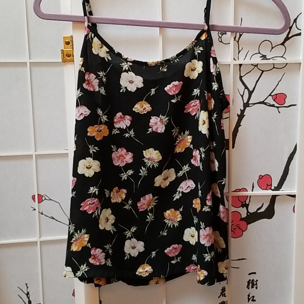 LA Hearts floral tank